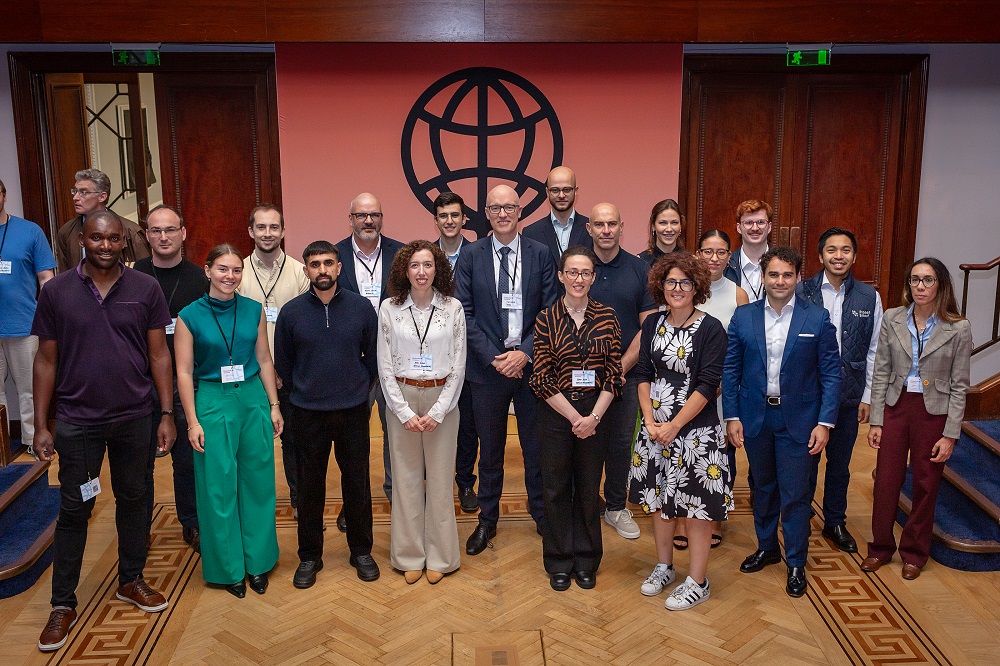 Cohort 6 of The Greenhouse post on the historic Royal Institution theatre on Demo Day