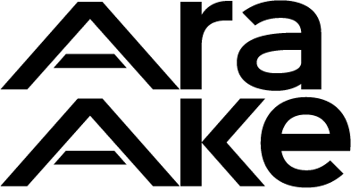 Ara Ake logo - Black Ara Ake logo
