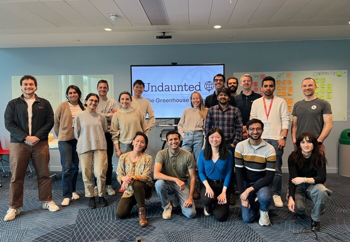 Cohort 8 photographed at their induction day