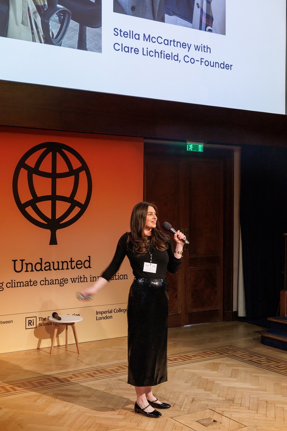 Clare Lichfield pitches at Demo Day