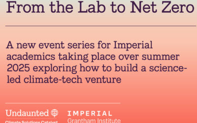 From the Lab to Net Zero: How to Build a Science-led Climate-tech Venture