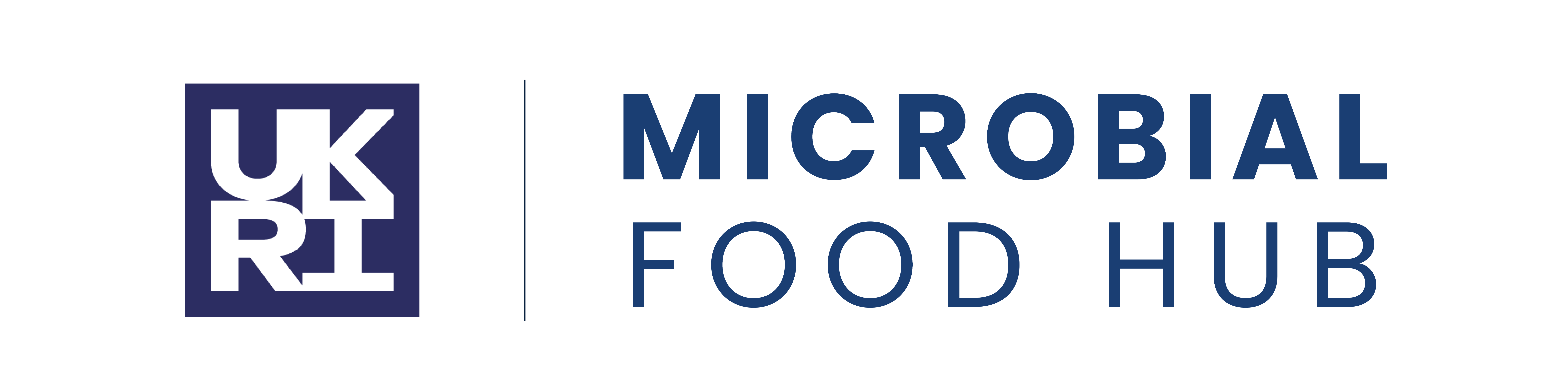 Microbial food hub logo - stacked