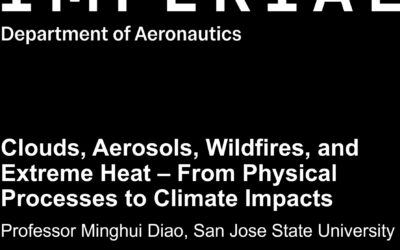 Clouds, Aerosols, Wildfires, and Extreme Heat – From Physical Processes to Climate Impacts with Professor Minghui Diao