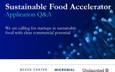 Sustainable Food Accelerator: Application Q&A – 13 August