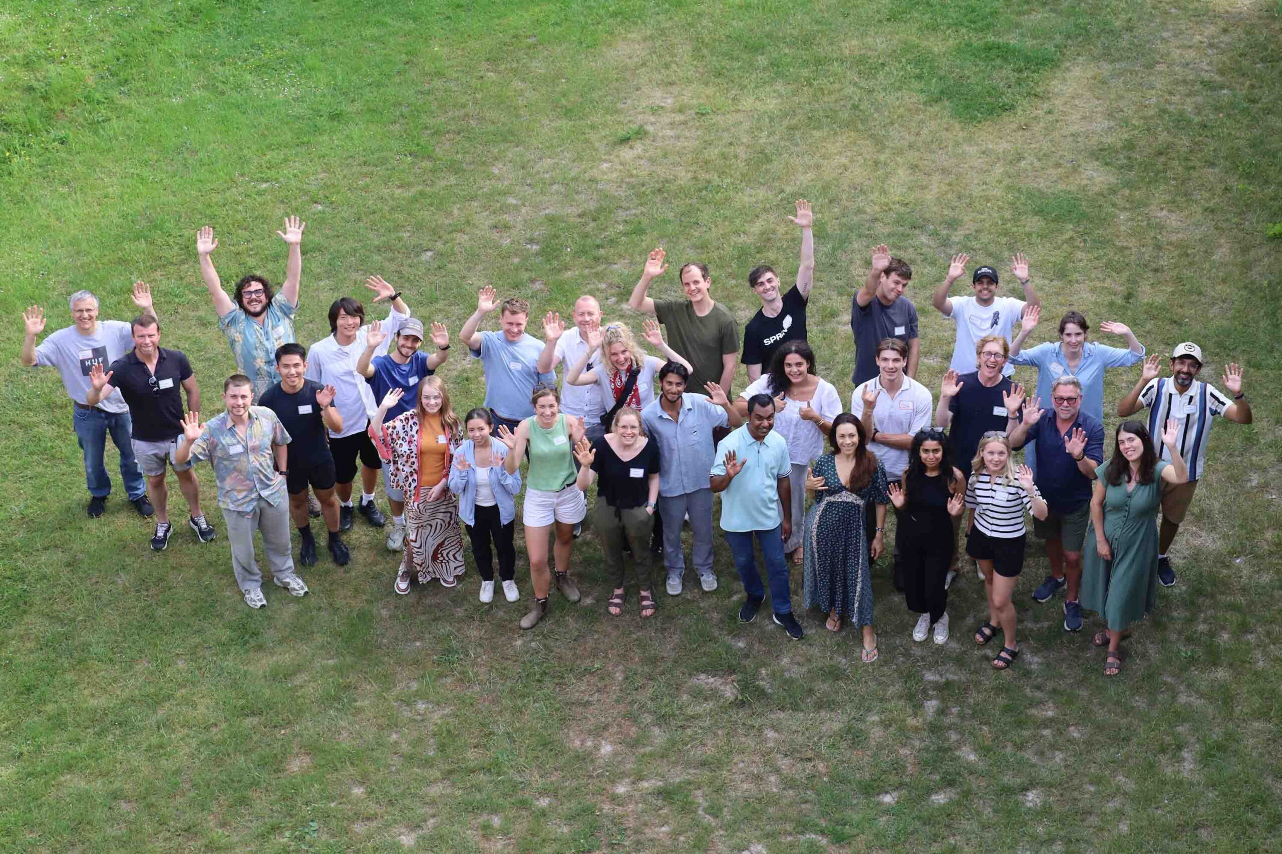 Cohort 8 photographed at their induction day